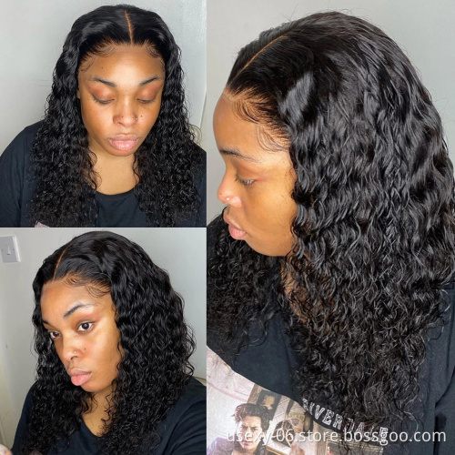 Weave and wigs vendors wholesale brazilian hair HD lace frontal wig pre plucked lace wigs human hair lace front brazilian